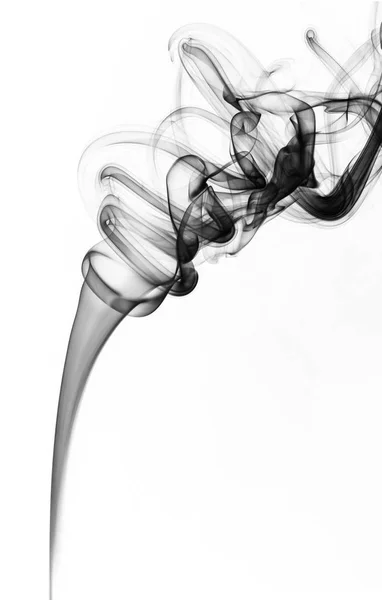 Abstrakt Rök Isolerad Vit — Stockfoto