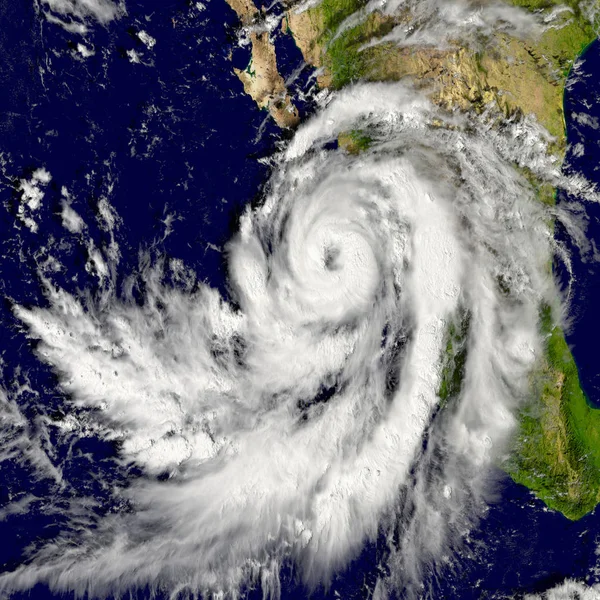 Illustration Hurricane Patricia Pacific Elements Image Furnished Nasa — Stock Photo, Image