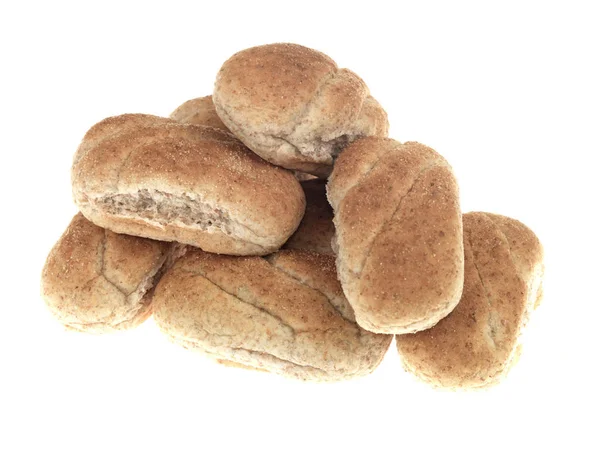 Soft Wholemeal Brown Sub Rolls — Stock Photo, Image