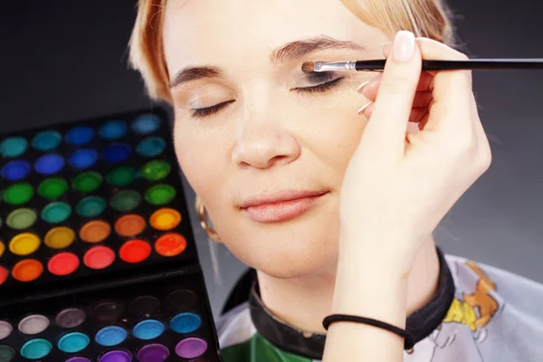 Serie Estudio Maquillaje Moda — Foto de Stock