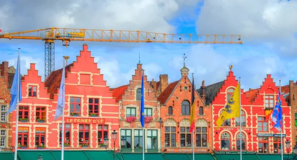 Edifícios Históricos Bruges Bélgica — Fotografia de Stock