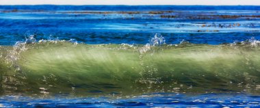 Translucent Ocean Wave at Leo Carillo State Beach in Malibu, California clipart