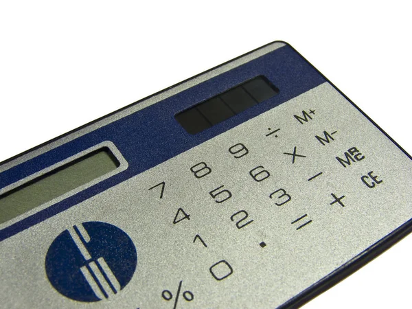 Calculator Isolerad Vit Bakgrund — Stockfoto