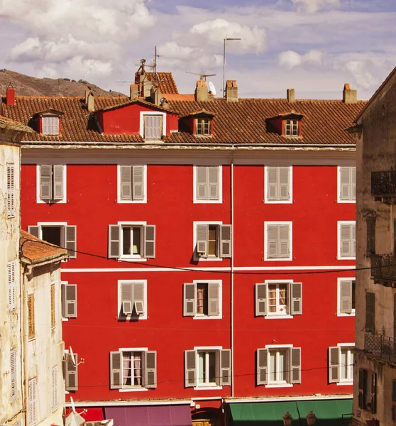 코르시카 건축의 프랑스 — 스톡 사진