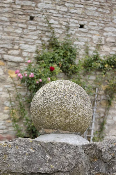 Kamenná Koule Deor Hradu Heldenburg Burg Salzderhelden Německo — Stock fotografie