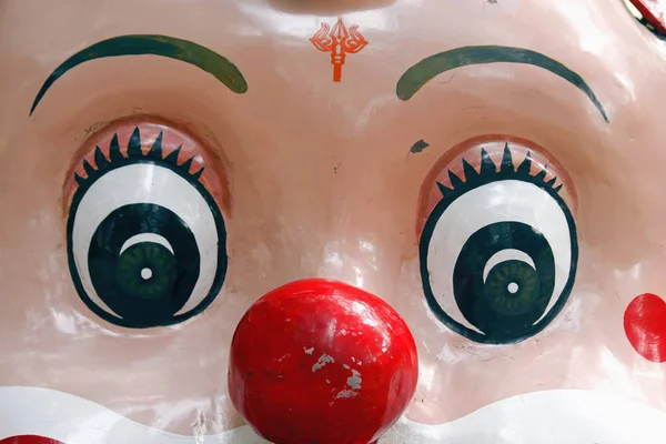 Крупним Планом Обличчя Клоуна — стокове фото