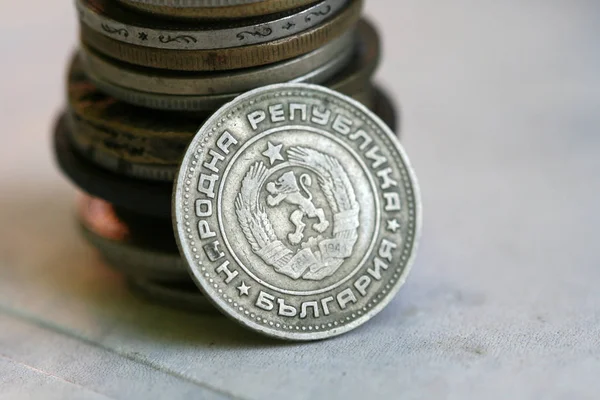 Primer Plano Monedas Antiguas — Foto de Stock