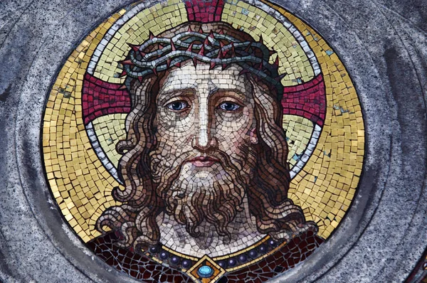 Λεπτομέρεια Από Ψηφιδωτό Δομή Ιησού Χριστού — Φωτογραφία Αρχείου