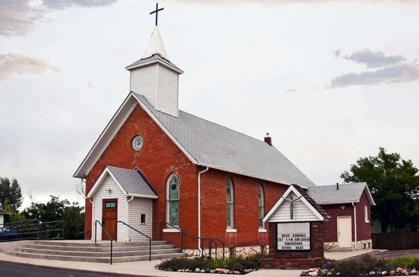 Маленька Християнська Церква Центральному Колорадо Сша Ccommunity — стокове фото