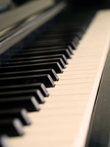 Teclas Piano Muito Bem Amado Muitas Vezes Tocava Piano — Fotografia de Stock