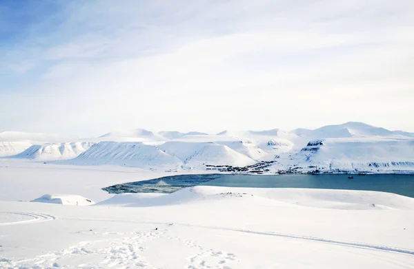 Longyearbyen Sett Fra Telegrafdalen — Stock Fotó