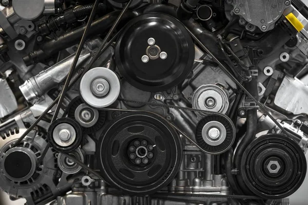 きれいな車のエンジンの詳細写真 — ストック写真
