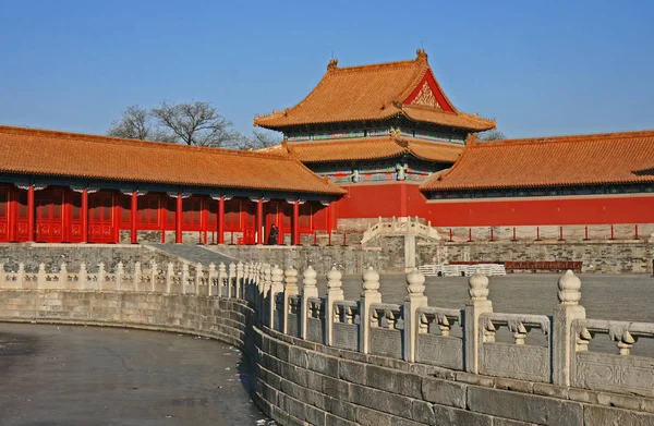 Ιστορικό Μουσείο Απαγορευμένη Πόλη Στο Κέντρο Του Πεκίνου — Φωτογραφία Αρχείου