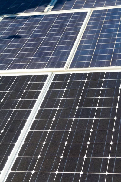 Vista Perto Tecnologia Geração Energia Solar Painéis Energia Alternativa — Fotografia de Stock
