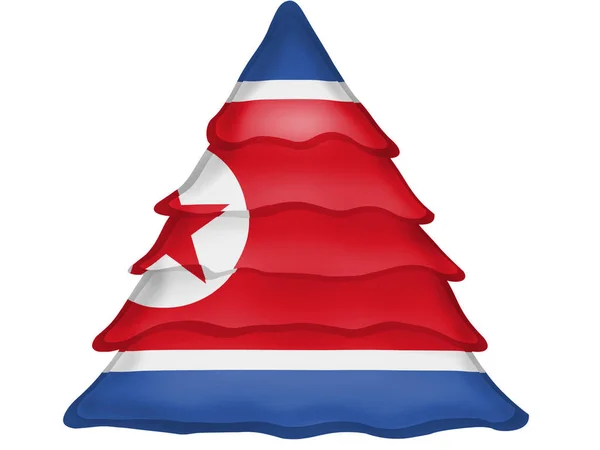 Флаг Кндр Иконе Рождественской Елки — стоковое фото