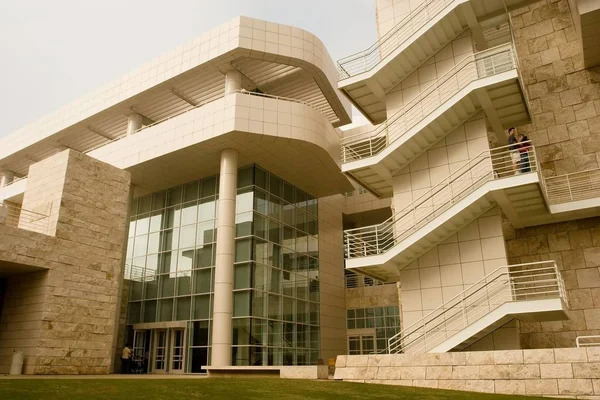 Getty Center Está Situado Una Colina Brentwood Los Ángeles California — Foto de Stock