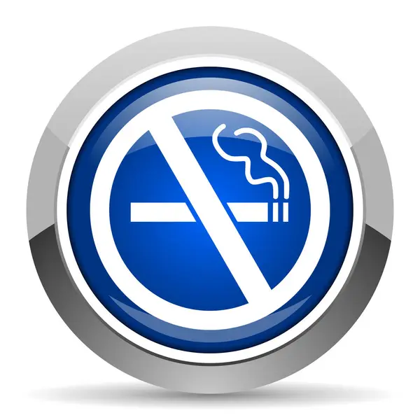 Kein Raucher Symbol Auf Weißem Hintergrund — Stockfoto