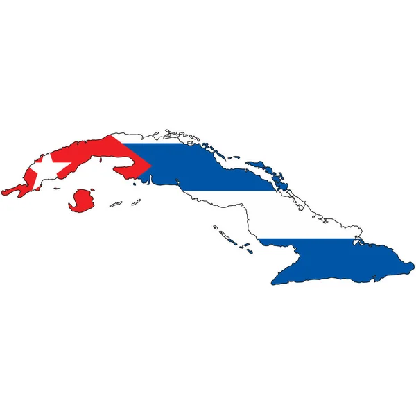 Країна Начерки Прапором Куби Ньому — стокове фото