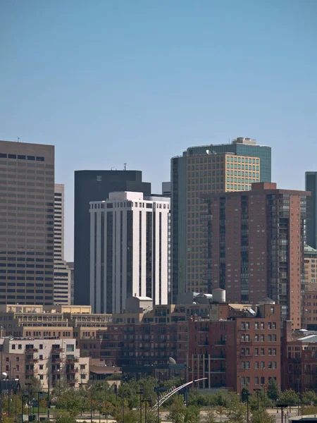 Denver Colorado Downtown Från Väst Till Öst — Stockfoto