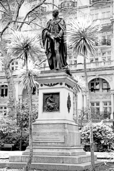 Marmo Statua Nella Città Vecchia Londra Inghilterra — Foto Stock