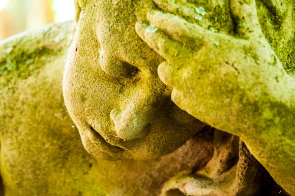 Detalle Una Escultura Luto Cementerio —  Fotos de Stock