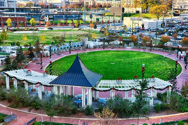 Aerial View Romare Bearden Park Downtown Charlotte North Carolina — Stock Photo, Image