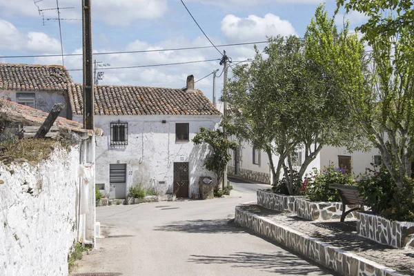 Ameixial Casas Blancas Típicas Pueblo Portugés Norte Del Algarve — Foto de Stock