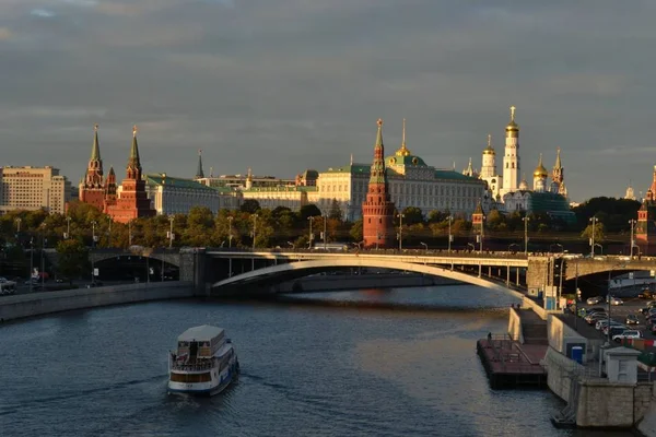 Vista Del Kremlin Río Moskva — Foto de Stock