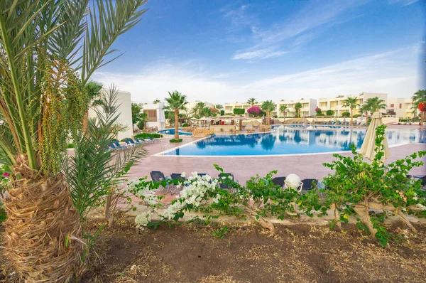 Paisajes Junto Piscina Hotel Sharm Sheikh — Foto de Stock