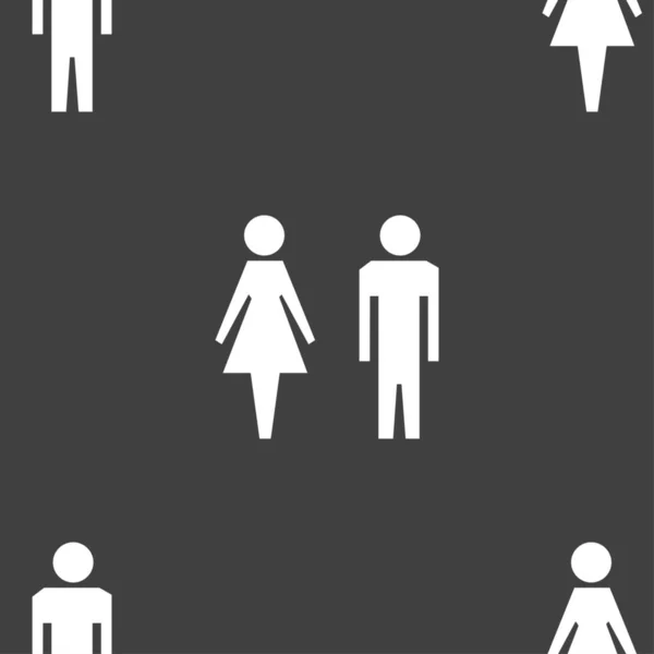 Icono Signo Símbolo Sanitario Baño Masculino Femenino Patrón Sin Costuras — Foto de Stock
