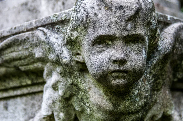 Detalle Una Escultura Luto Cementerio —  Fotos de Stock