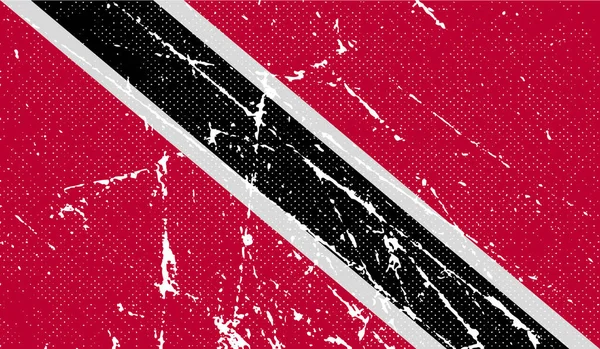 Bandeira Trinidad Tobago Com Textura Antiga Ilustração — Fotografia de Stock