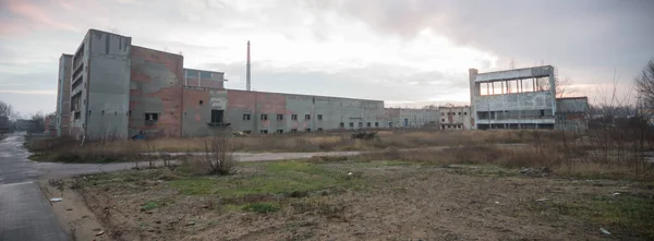 Ruiner Meget Stærkt Forurenet Industrifabrik Industriserie - Stock-foto