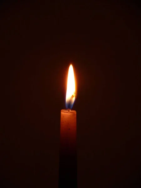 Světlo Plamen Svíčky Experiment — Stock fotografie