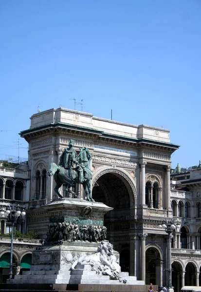 Vittorio Emanuele Galeria Monumento — Fotografia de Stock