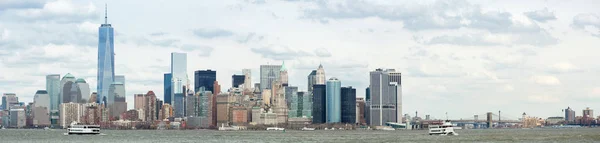 Панорама Нью Йорка Нижнем Манхэттене — стоковое фото