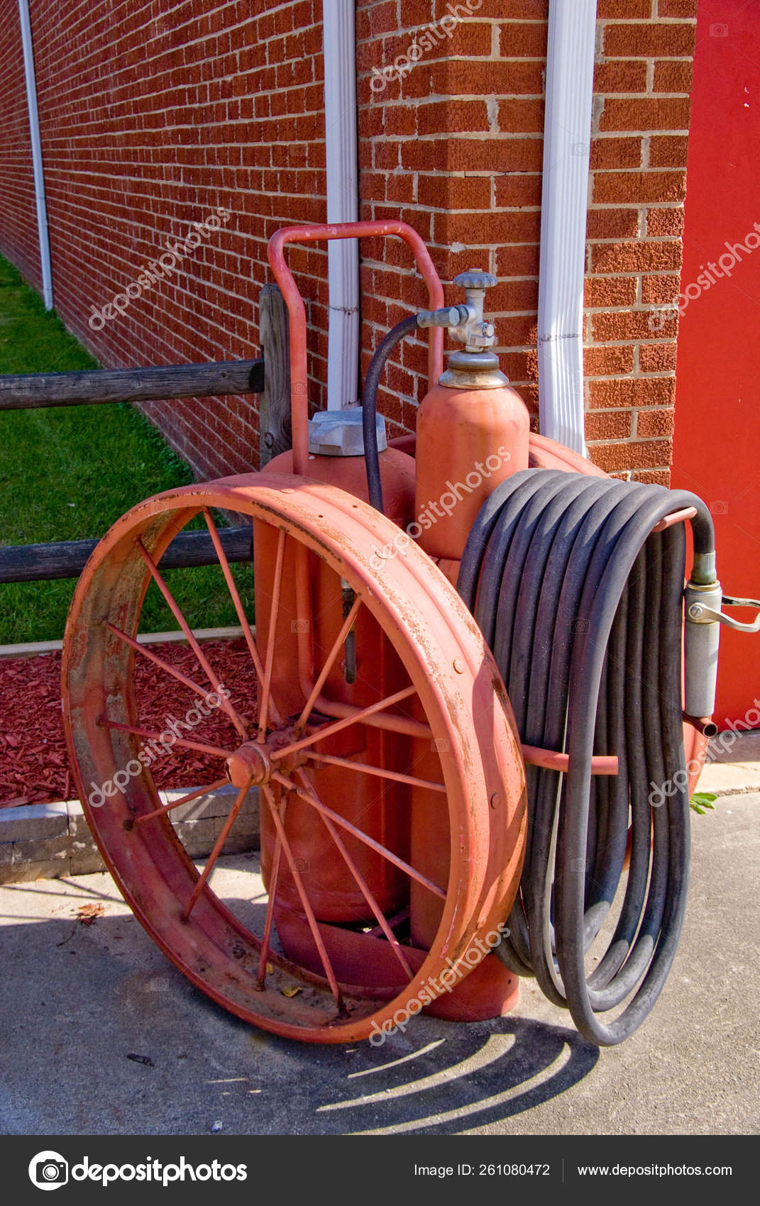 Antique Fire Extinguisher Fire Station Stock Photo by ©YAYImages 261080472
