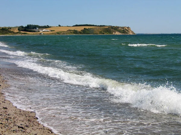 Δανικό Θαλάσσιο Τοπίο Στο Νησί Φιονία Ασσενς Δανίας — Φωτογραφία Αρχείου