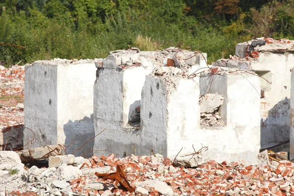 Ruinas Una Casa Demolida —  Fotos de Stock