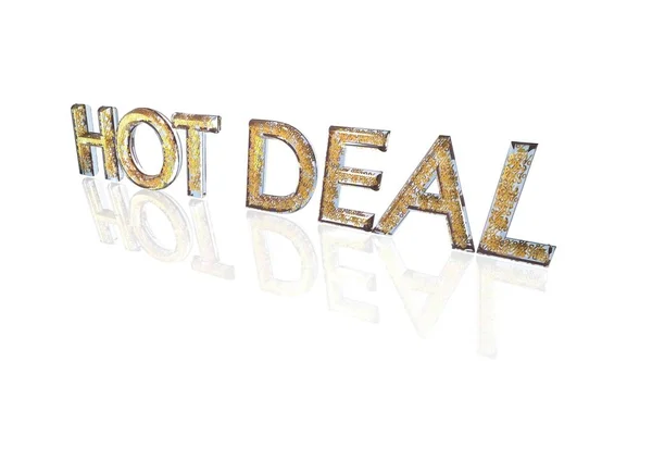 Hot Deal Word Gemaakt Van Vele Percentage Symbolen — Stockfoto