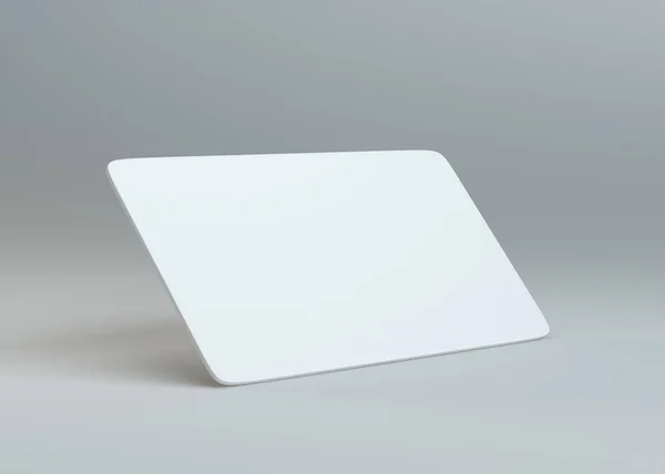 Λευκό Κενό Χαρτί Καρτών Γκρι Φόντο Πρότυπο Για Περιεχόμενό Σας — Φωτογραφία Αρχείου