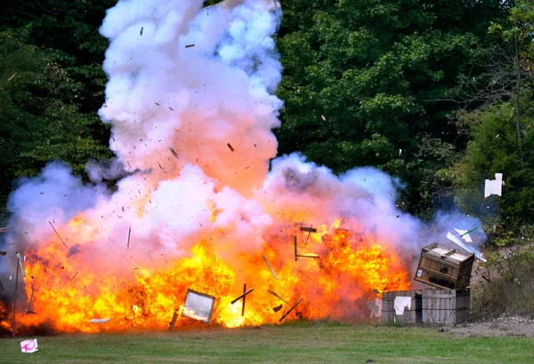 Reconstitution Guerre Civile Explosion — Photo