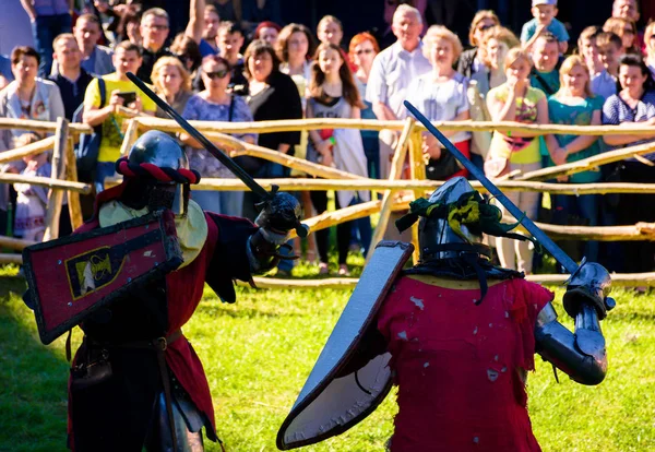 Chynadiyovo Ukraine May 2017 Medieval Culture Festival Silver Tatosh Location — Stock Photo, Image