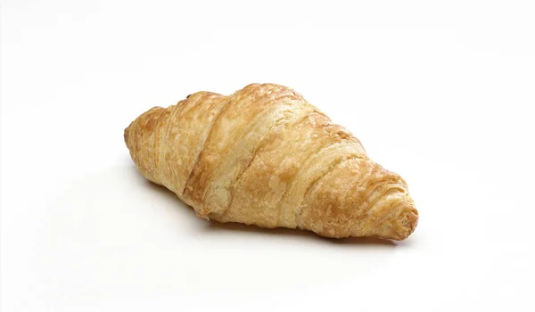 Croissant Isolado Branco — Fotografia de Stock