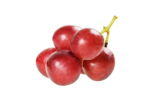 Beyaz Üzerine Izole Edilmiş Kırmızı Üzümler — Stok fotoğraf