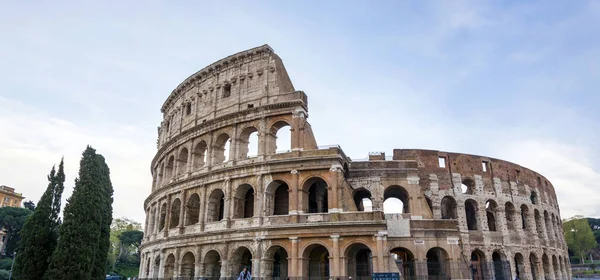 Büyük Roma Colosseum Coliseum Üzerinde Colosseo Olarak Bilinen Flavius Amphitheatre — Stok fotoğraf