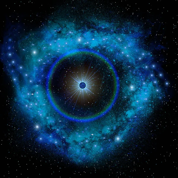Supernova Stellar Explosion Brighter Galaxy Short Time Fades View Leaving — Stock Photo, Image