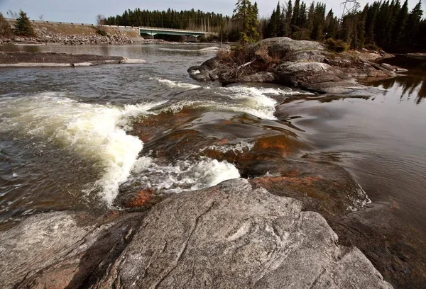 Sasagin Rapids Nel Manitoba Settentrionale — Foto Stock