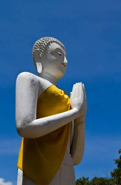 Estátua Buda Antigo Templo Ayautthaya Tailândia — Fotografia de Stock