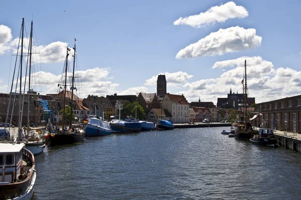 Wismar Baltık Denizi Eski Liman Bir Parçası — Stok fotoğraf